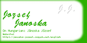 jozsef janoska business card